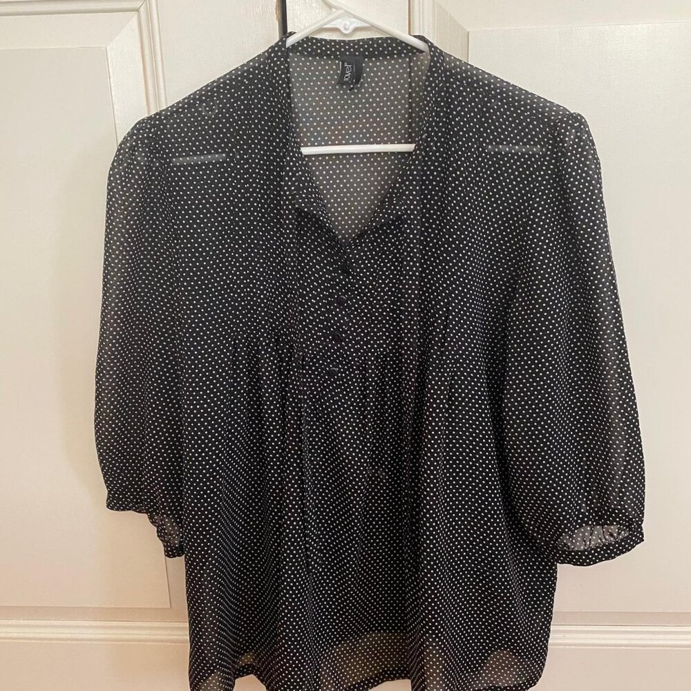 Ravel Polka dots Black & White shirt s/p